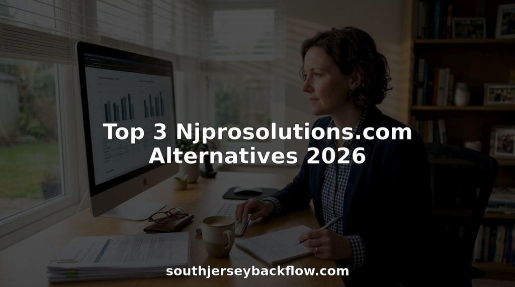 Professional at desk reviewing comparison charts