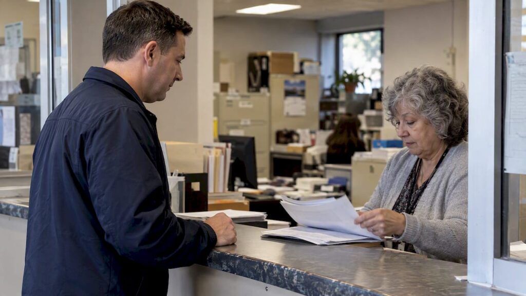 Property manager confirming a backflow certificate filing